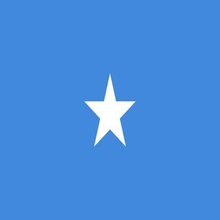 Somalias flagga Vit Vit