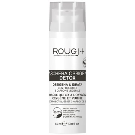 ROUGJ Detergenza Maschera viso all'ossigeno attivo detox 50ml - Maschera Purificante viso