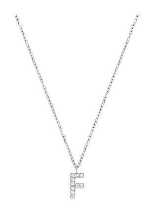 Mockberg Petite Stone Letter F Steel Necklace Smycken & klockor Dam Silver ONESIZE
