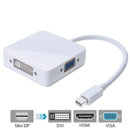 Mini DisplayPort -sovitin, NetBoat 3 in 1 Mini DisplayPort (ThunderboltTM-portti yhteensopiva) HDMI / DVI / VGA