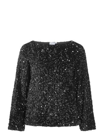 Vila | Vifaith Boat Neck L/S Sequin Top/1 | XS