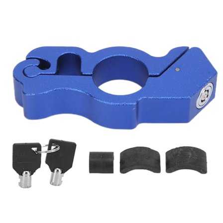 Motorcykelstyrets grepp säkerhetslås anti-stöld dekorationsskydd universell med 2 nycklar