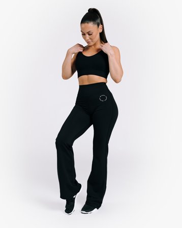 MM Sports Flared Pants Christie, Black - S