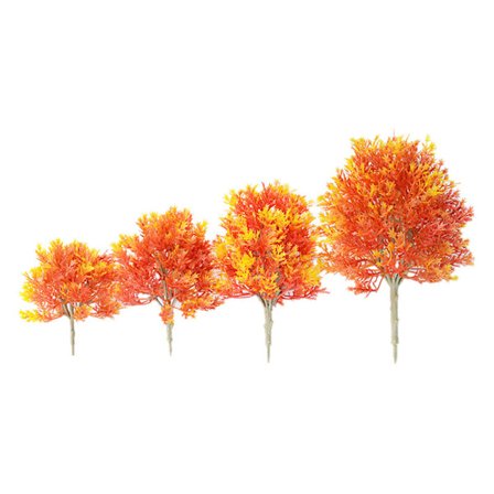 4 stk. Mini Ahorn Træ Kunstig Plast Plante Miniature Model til Mini Landskab Plante Pot Fe Have Ornament