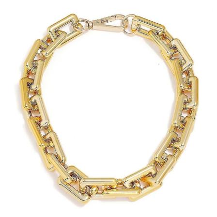 Kort Kvinnor Halsband Golden Metal Ccb Legering nyckelbenskedja för fest