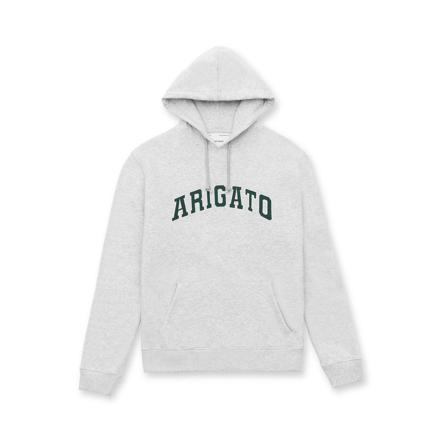 Axel Arigato College Logo Hoodie , Grijs , Heren , Maat: L