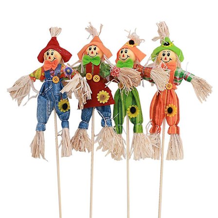 Fågelskrämma docka dekoration