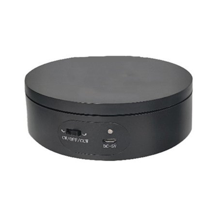 Elektrisk skivspelare, Elektrisk displayställ 360 graders skivspelare för fotografering, Automatisk roterande plattform, 360 graders bilder, 