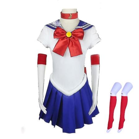 Sailor Tsukino Usagi Kostume Kvinder Rollespil Uniform Til Maskerade Fancy Up Outfit XL