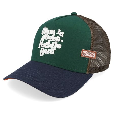 Coastal - Hft When In Doubts Dark Green/Marine A-Frame Trucker Trucker Green Cap - @ Hatstore