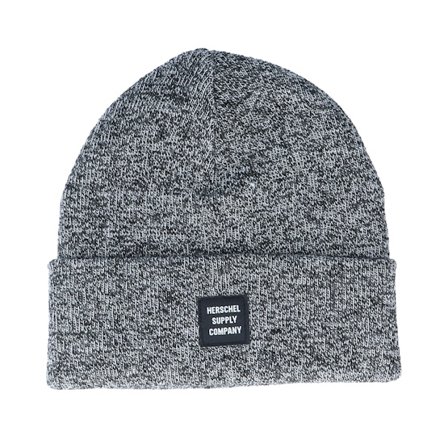 Herschel - Noir cuff Bonnet - Abbott-Heather Black Cuff @ Hatstore