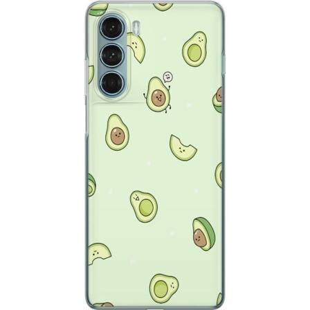 Motorola Moto G200 5G Läpinäkyvä kuori Iloinen Avokado