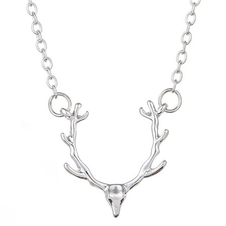 Halsband med älghorn, jultomte älg renhorn hängsmycke halsband