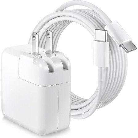 MacBook Pro oplader, 30W MacBook Air oplader hurtig opladning USB C bærbar strømadapter, 10FT hurtig USB C opladerkabel til Mac Book Pro 16/15/14/13 