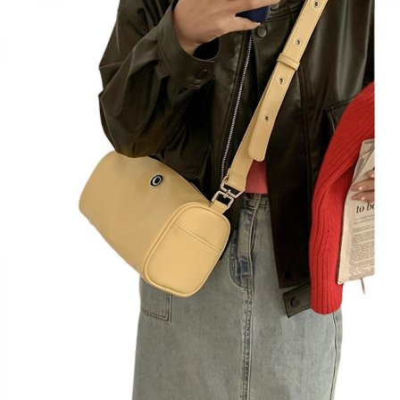 2023 Fashion Exquisite Women Pillow Bag Crossbody Handbag Shoulder Bag Messenger Satchel Yellow)