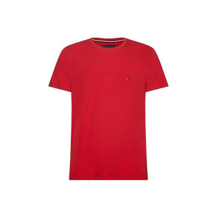 Tommy Hilfiger Stretch Slim Fit Tee röd, Herr T-shirts, Herr, Storlek: 2XL