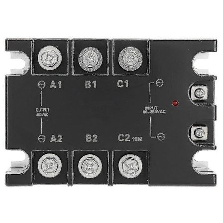 3-fas 40A AC Solid State Relä SSR Ingång 90-250VAC Last 24-480VAC TSR-40AA H
