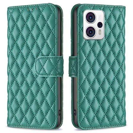 SKALO Motorola Moto G53 5G BINFEN COLOR Quiltet Pung - Grøn