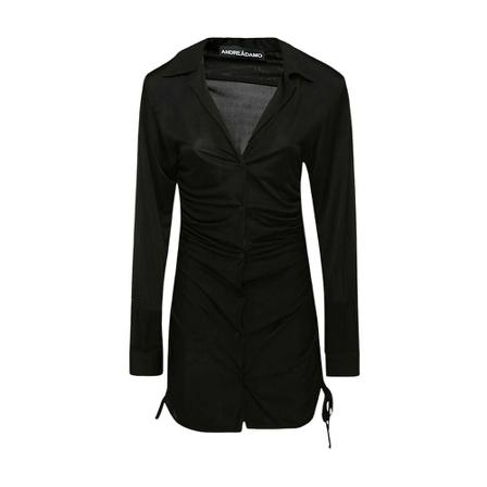 Andrea Adamo Shirt Kjole Sort, Dame