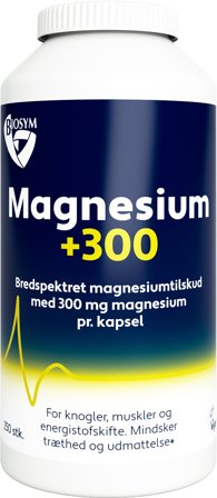 3 for 2 - Biosym Magnesium+300 250 kaps, Helse & Madvarer, Mineraler, Magnesium