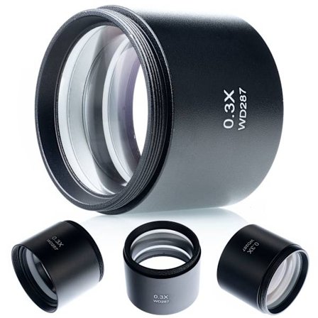 Stereomikroskooppi Linssi 0,3X – Laaja Työskentelyalue | 287Mm | Varaosa Moon Pro, Andromeda Pro varten