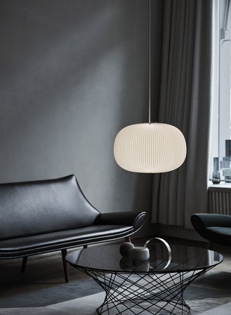 Lamella 1 taklampe - hvit/sølv