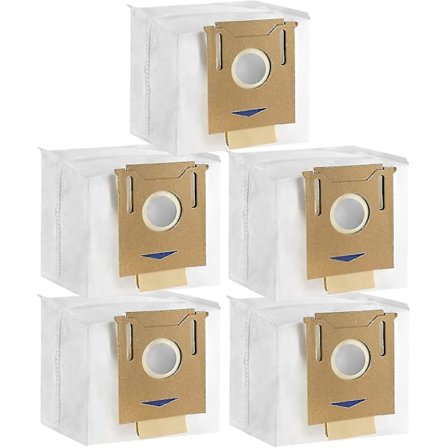 5 Pakke Støvsugerposer til Ecovacs Deebot Ozmo T8, T8 Aivi, T8+ T8 Aivi+, T8max, N8 Pro Plus/n8 Pro, N8+ Plus, N8 Pro+, T9 Aivi T9 Pro T9 Max Dx93, 
