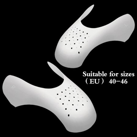 2 kpl New Shoe Care Sneaker Anti Crease Toe Caps Protector Str