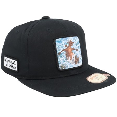 Mamma Mu & Kråkan - Kids Badar Toddler Black Snapback Snapback Black Cap - @ Hatstore