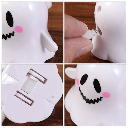 Hoppende Legetøj Halloween Dukke til Leg 6 stk. Hvidt Plastiklegetøjssæt[HK]