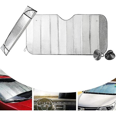 Bil Solskærm - Hold din bil kølig med Blackout forrudebetræk