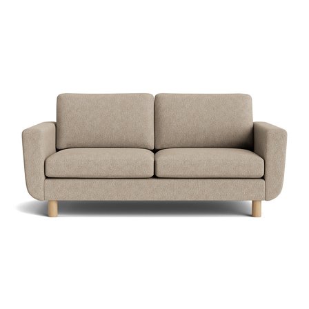 Haven 2-Sitzer-Sofa in Aragon Grau/Beige, moderner skandinavischer Stil, bequeme Polsterung, zeitloses Design, hochwertige Qualität, 86cm.