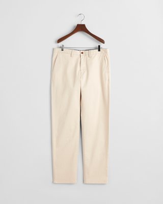 GANT - Twillchinos i regular fit til herre putty