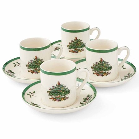 Spode Christmas Tree espressokupit 4 kpl