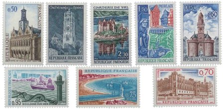 Frankrig 1966-1967 - YT 1499-1506 - Postfrisk