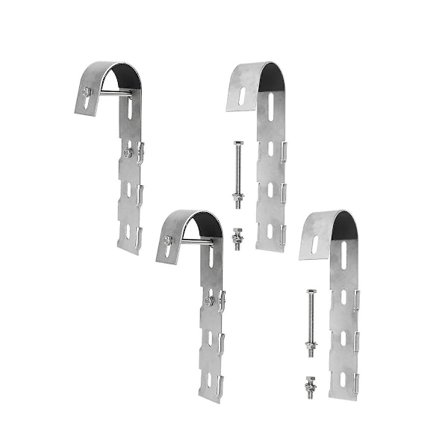 4-pack Solpanelhållare Solkrok för Solceller för Balkongräcke Hållare, Solcellsmontering Balkong Po