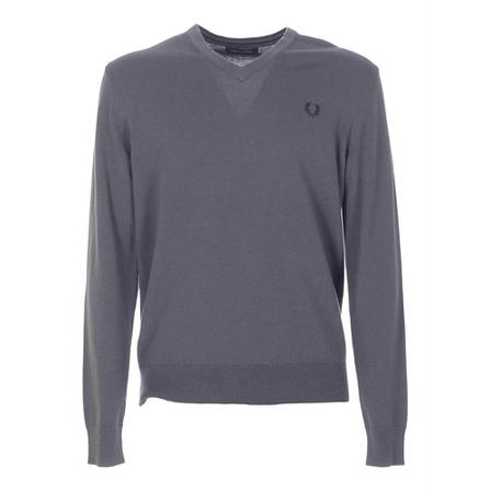Fred Perry Knitwear , Grijs , Heren , Maat: M Truien & Vesten