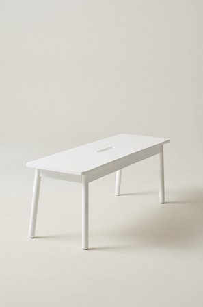 Jotex - Benk 120 Cm Matt hvit hvit - KINNA - Kjøp Benker hos Jotex