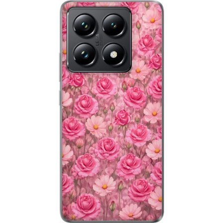 Kompatibelt Mobildeksel til Xiaomi 14T Petal Reverie Blush Rose