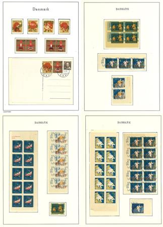 Danmark 1951-1995 - julmärke samling i 2 album - Postfrisk