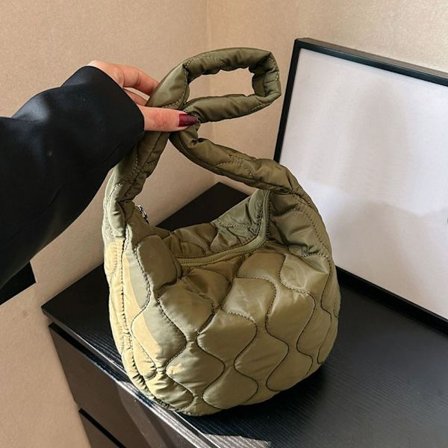 Olkalaukku Puffy Käsilaukku VIHREÄ