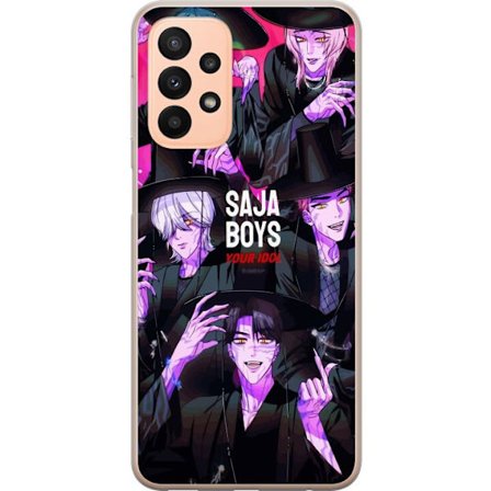 Yhteensopiva Puhelinkuori Samsung Galaxy A23 Kpop Demoninmetsästäjät Saja Boys Tumma Idoli Aura Violetti Demonivoima
