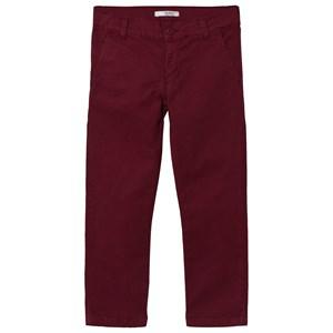 Dr Kid Burgundy Corduroy Pants 12 months - Bottoms - 12 months - Red