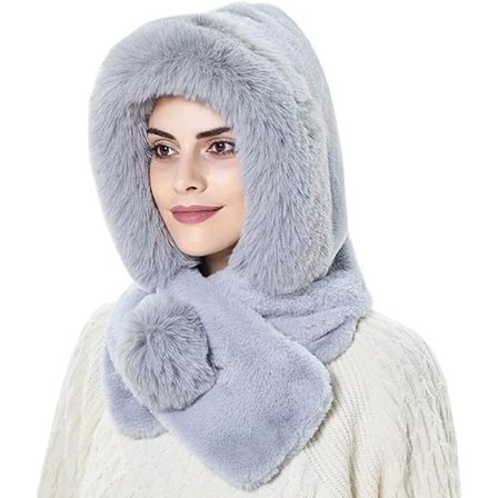 Vinter Skjerf Lue Hodevarmer for Snowboard Strikket Skilue Balaclava Strikket Skull Cap Beanie Lue Dame