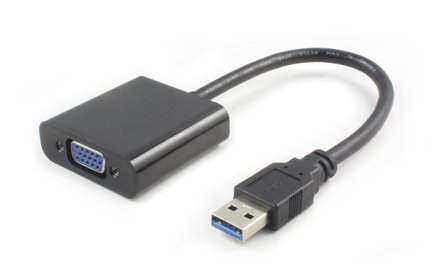 MicroConnect ekstern videoadapter - svart