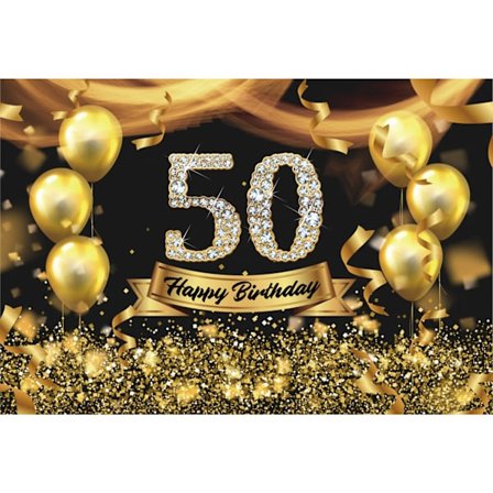 50-årsdag Bakgrund för män kvinnor 50 Happy Birthday Party Phot