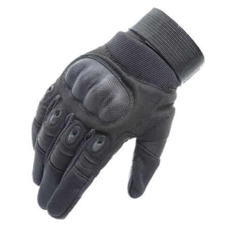 Motorcykelhandskar, unisex utomhussporter pekskärm bergsbestigning ridträning halkfria stridstyg skal taktiska handskar black L