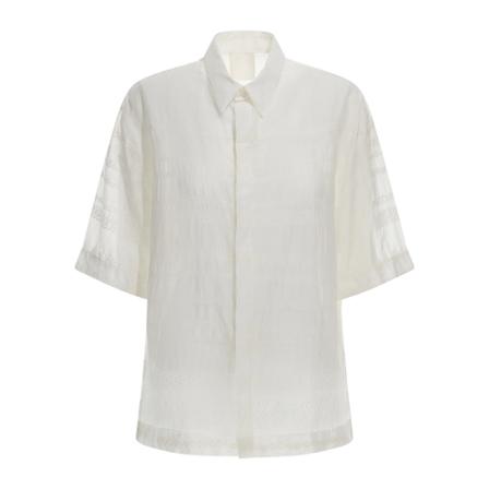 Givenchy - Skjortor - Vit - Herr - Storlek: L, Herr, Storlek: L