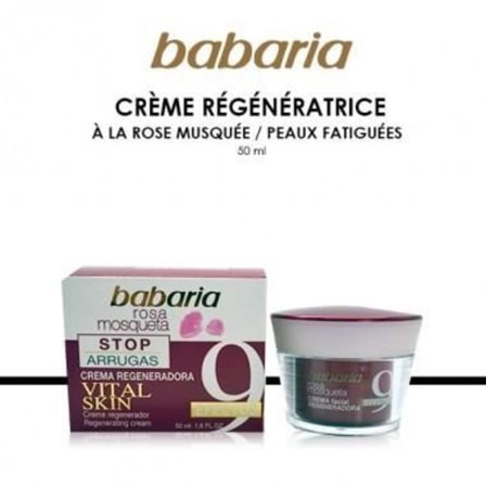 BABARIA - Regenererande kräm för trött hud med nypon - 9 effekter - 50 ml