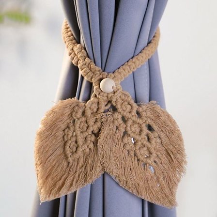 Hvit Makrame Gardin Bånd: Dekorativ & Allsidig